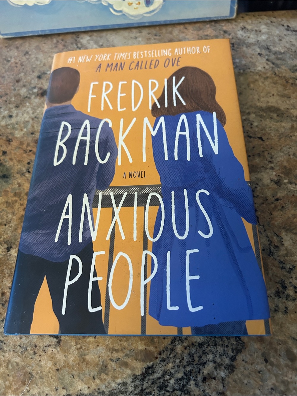 Anxious People by Fredrik Backman - Orange & Blue Cover